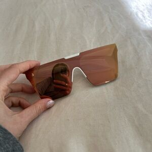 Heatwave Clarity Sunglasses with Polarized Rose Gold Lens